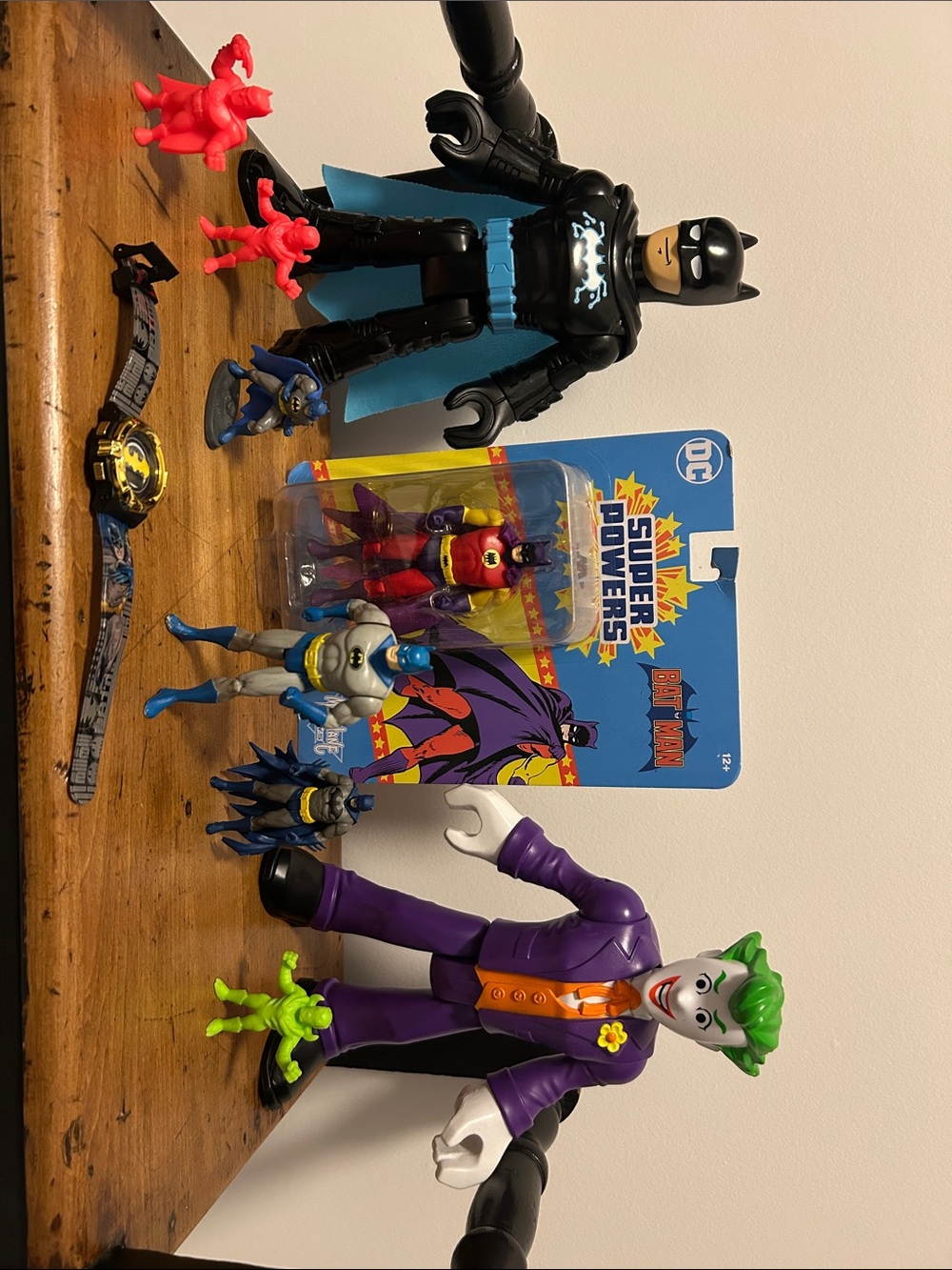 DC Joker & Batman Figure & Vehicle Bundle.  12 items in total.